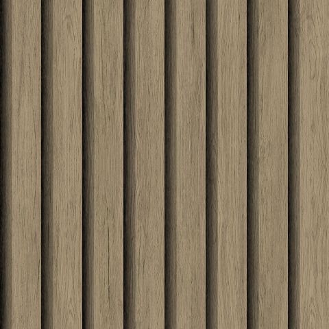 Dutch Wallcoverings First Class - Elements - Ribbvägg Walnut 11923