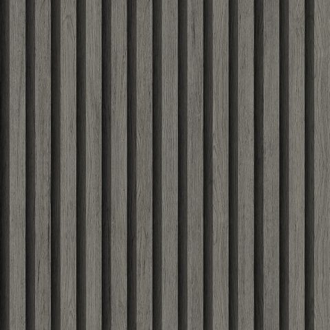 Dutch Wallcoverings First Class - Elements - Ribbvägg Black 11929