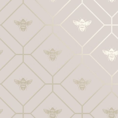 Dutch Wallcoverings Imaginarium II - Honeycomb Bee Pink 13083