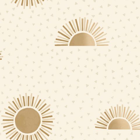 Dutch Wallcoverings - Sunbeam Beige Gold 13322