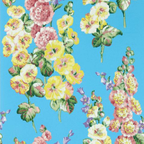 Sanderson One Sixty - Hollyhocks Pink/Blue 217033