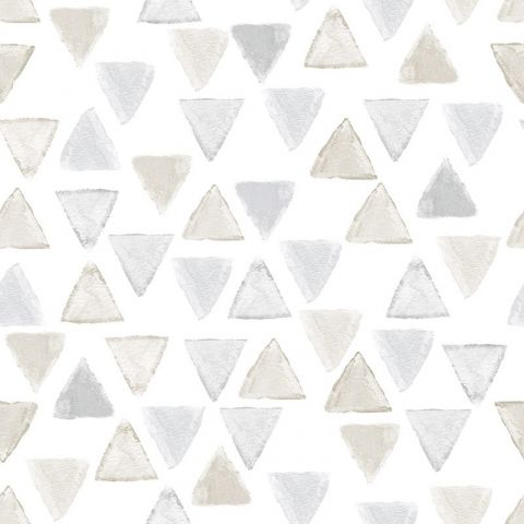 Behangexpresse Morris & Mila Grijze / Taupe driehoeken 27170