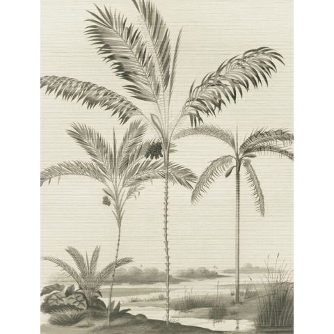 Eijffinger Oasis - Palm Portrait Black & White
