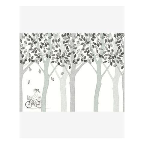 Eijffinger Wallpower Junior - Bike Leaf Tree XL