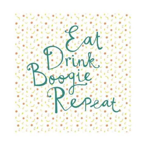 Eijffinger Rice II Eat Drink Boogie Repeat 383617