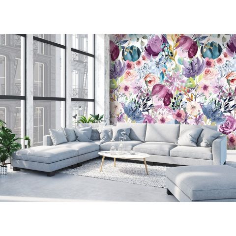 Behangexpresse Colorful Florals & Retro - Watercolor Floral