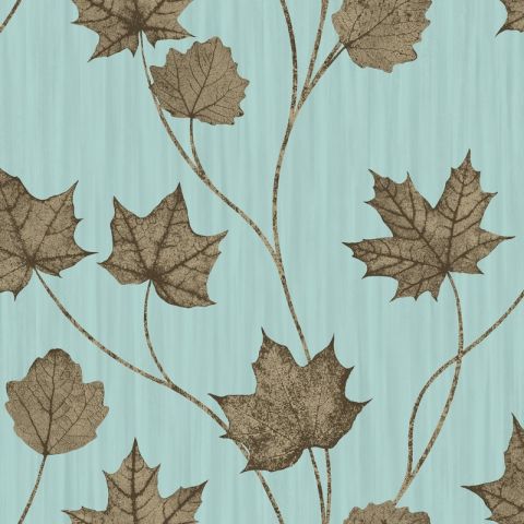 Dutch Wallcoverings First Class - Maple Teal 90400