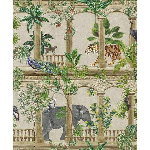 Dutch Wallcoverings First Class - Cascading Gardens - Petra Beige 91352