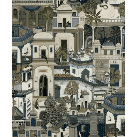 Dutch Wallcoverings First Class - Xanadu Civita Navy 91552