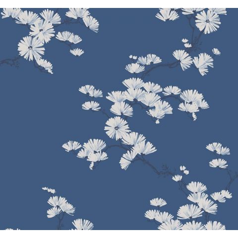 Dutch Wallcovering First Class Navy Grey & White BL70522
