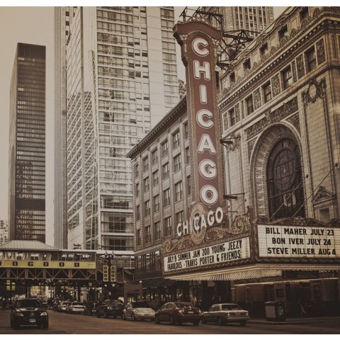 City Love Chicago Vintage Brown