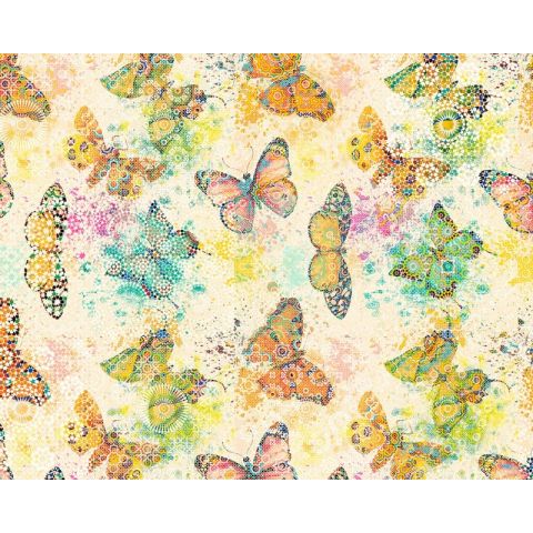 Walls by Patel Mosaic Butterflies 1