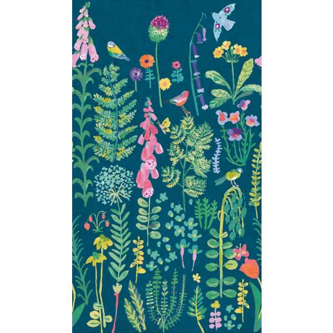 GRANDECO YOUNG EDITION MURAL NATURE - PALM SPRING TEAL ML1902(repeatable)