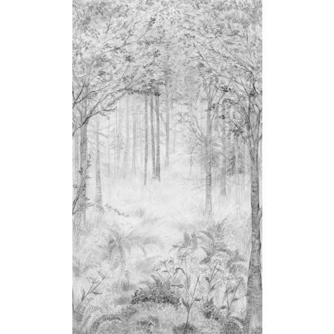 GRANDECO YOUNG EDITION MURAL MYSTIC - FAIRYTALE B&W - ML2802 (repeatable)