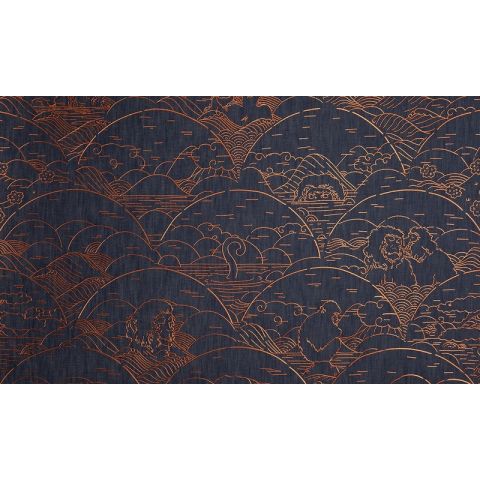 Arte Moooi Tokyo Blue - Indigo Macaque Copper MO3000