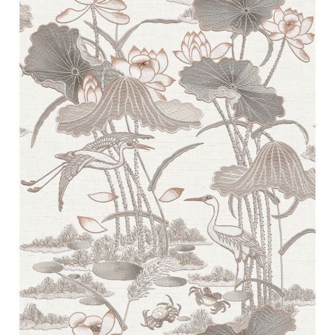 Dutch Wallcoverings - Tapestry - Tapestry Lotus Pond Grey