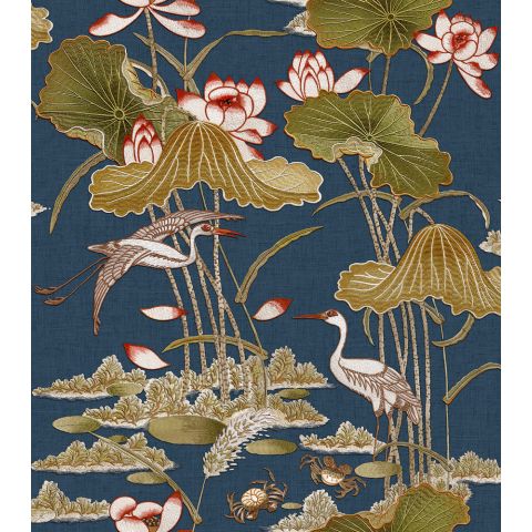 Dutch Wallcoverings - Tapestry - Tapestry Lotus Pond Purple